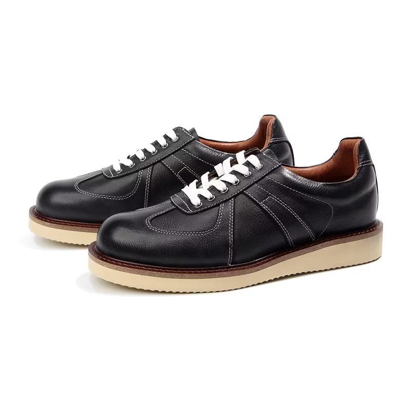 Sapatos Casuais Masculinos Modernos Tênis Da Moda Cano Alto - Preto