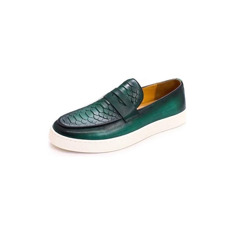 Sapatos Casuais Masculinos Slip-on - Verde