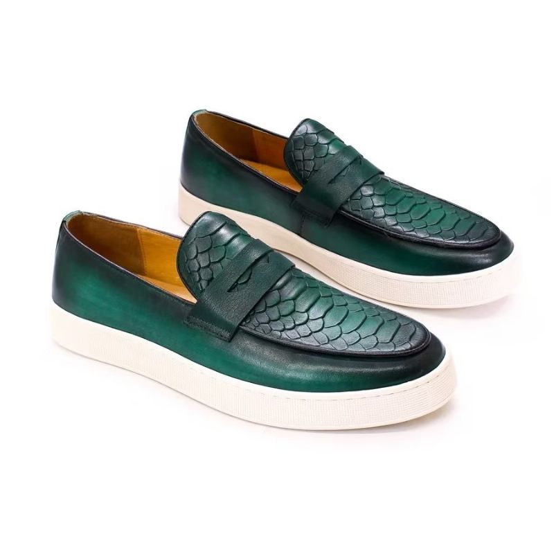 Sapatos Casuais Masculinos Slip-on - Verde