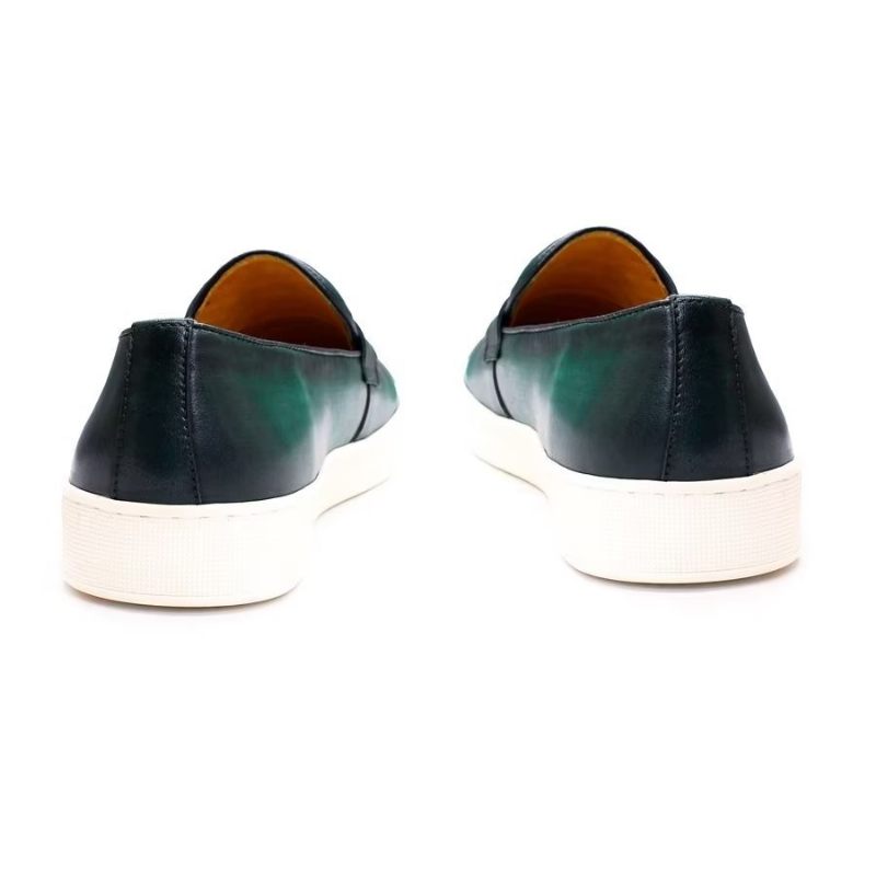 Sapatos Casuais Masculinos Slip-on - Verde