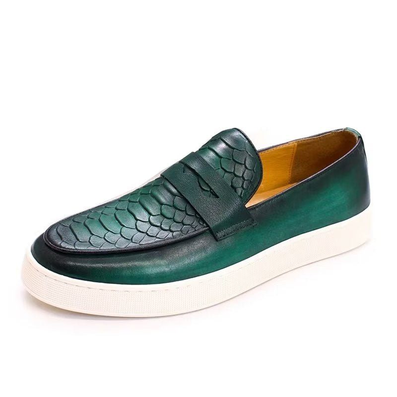 Sapatos Casuais Masculinos Slip-on - Verde