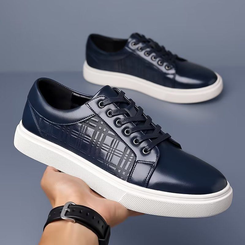 Sapatos Casuais Masculinos Sofisticação Step-in -  Azul