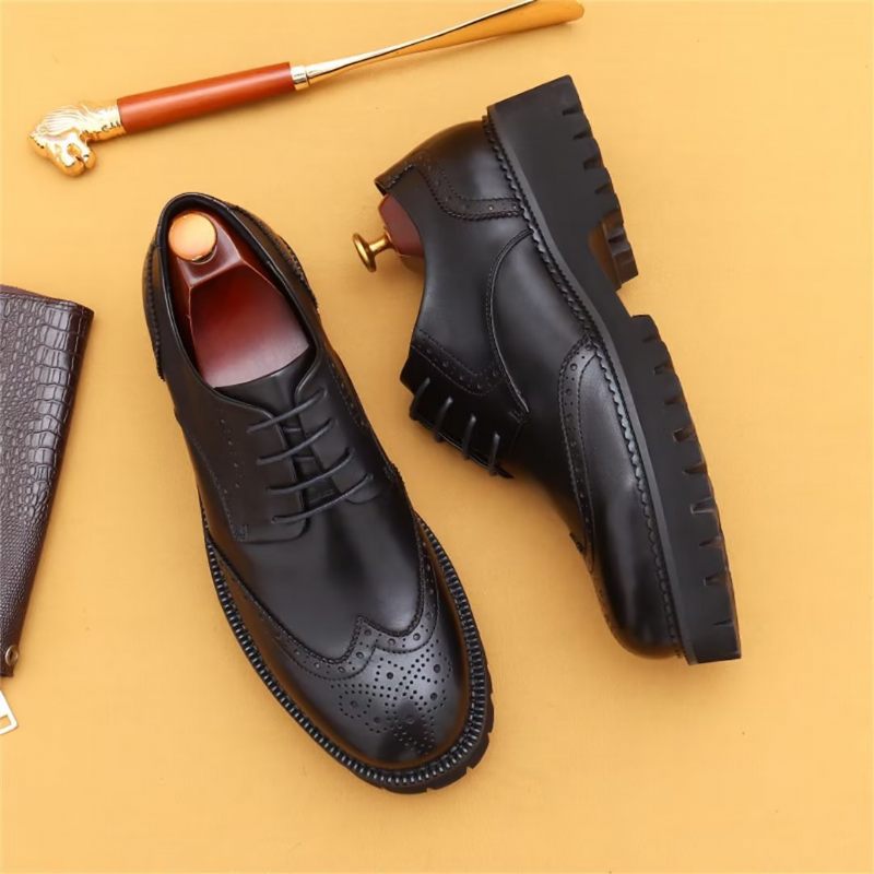 Sapatos Formais Masculino Vestido Couro Majestic - Preto