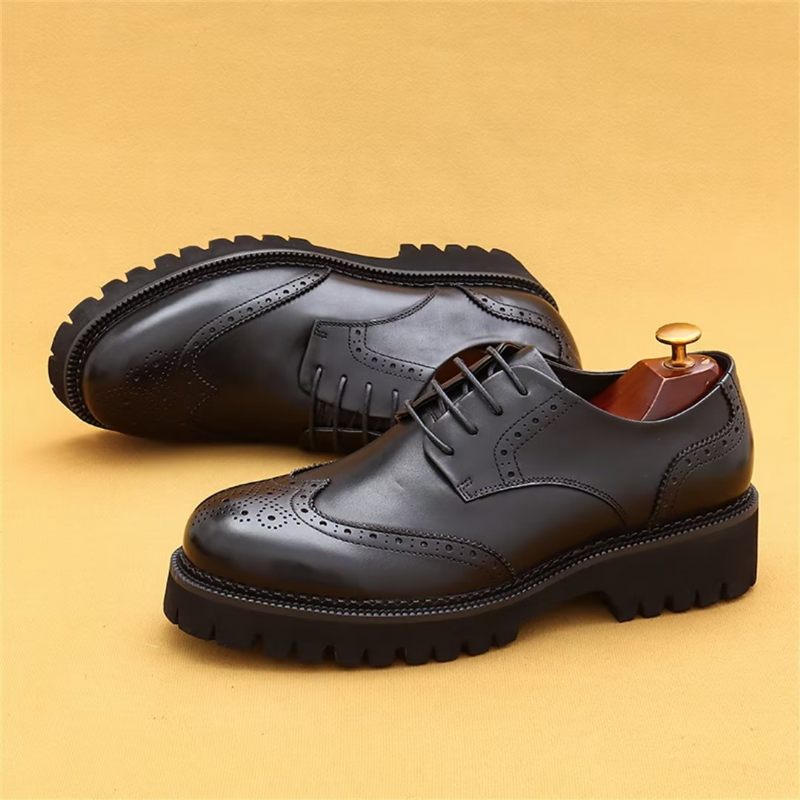 Sapatos Formais Masculino Vestido Couro Majestic - Preto