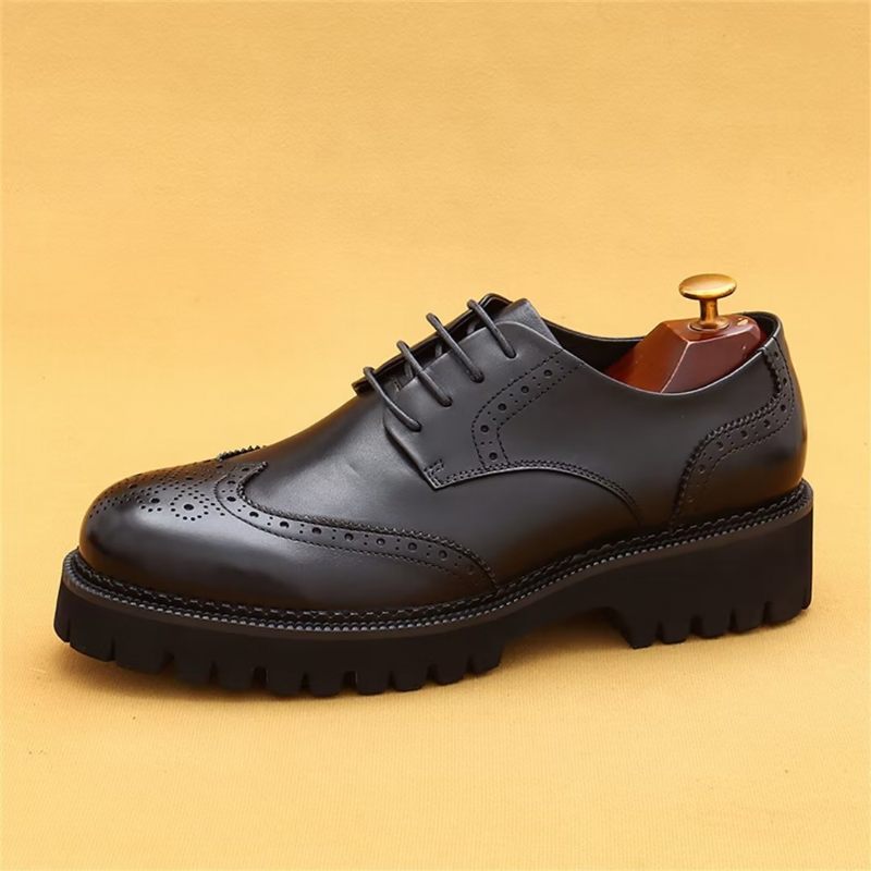 Sapatos Formais Masculino Vestido Couro Majestic - Preto