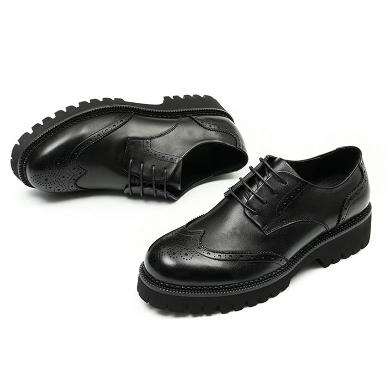 Sapatos Formais Masculino Vestido Couro Majestic - Preto