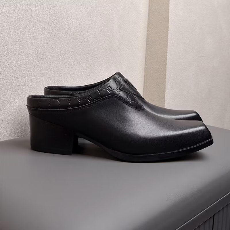 Sapatos Formais Masculinos Alliluxa Slip On Sociais - Preto