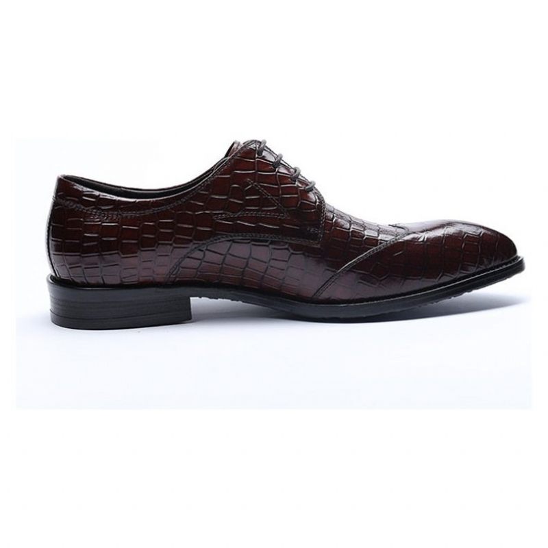 Sapatos Formais Masculinos Brogue - Vermelho