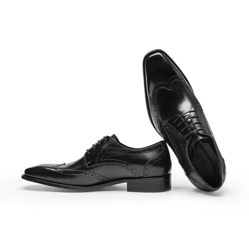 Sapatos Formais Masculinos Brogue - Preto