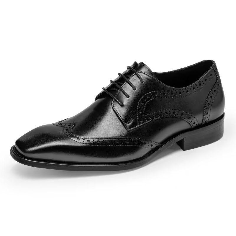 Sapatos Formais Masculinos Brogue - Preto