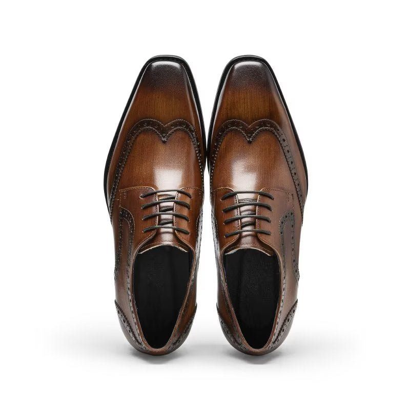 Sapatos Formais Masculinos Brogue - Café