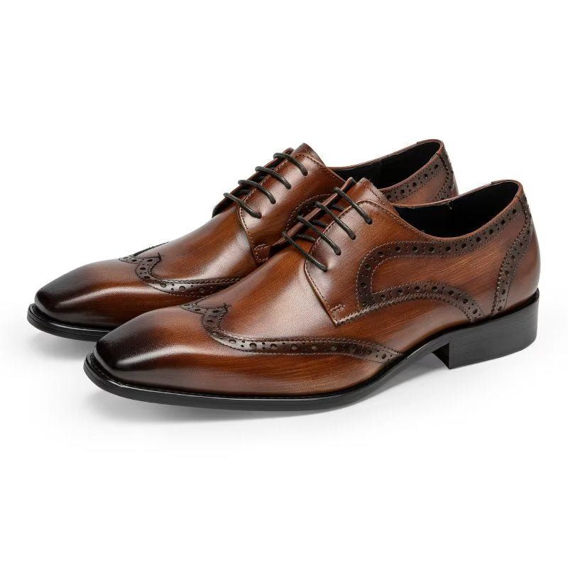 Sapatos Formais Masculinos Brogue - Café