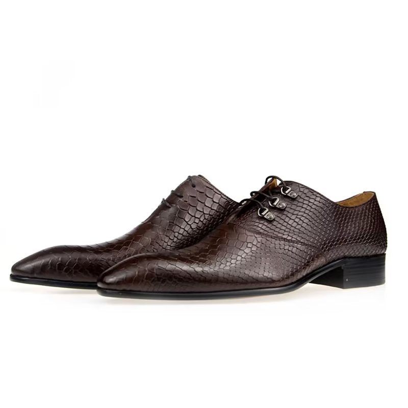 Sapatos Formais Masculinos Brogues Casamento - Vermelho