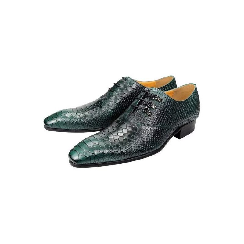 Sapatos Formais Masculinos Brogues Casamento - Verde