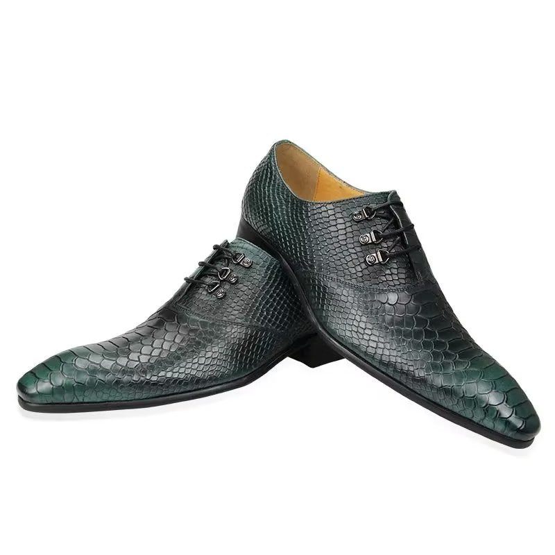 Sapatos Formais Masculinos Brogues Casamento - Verde