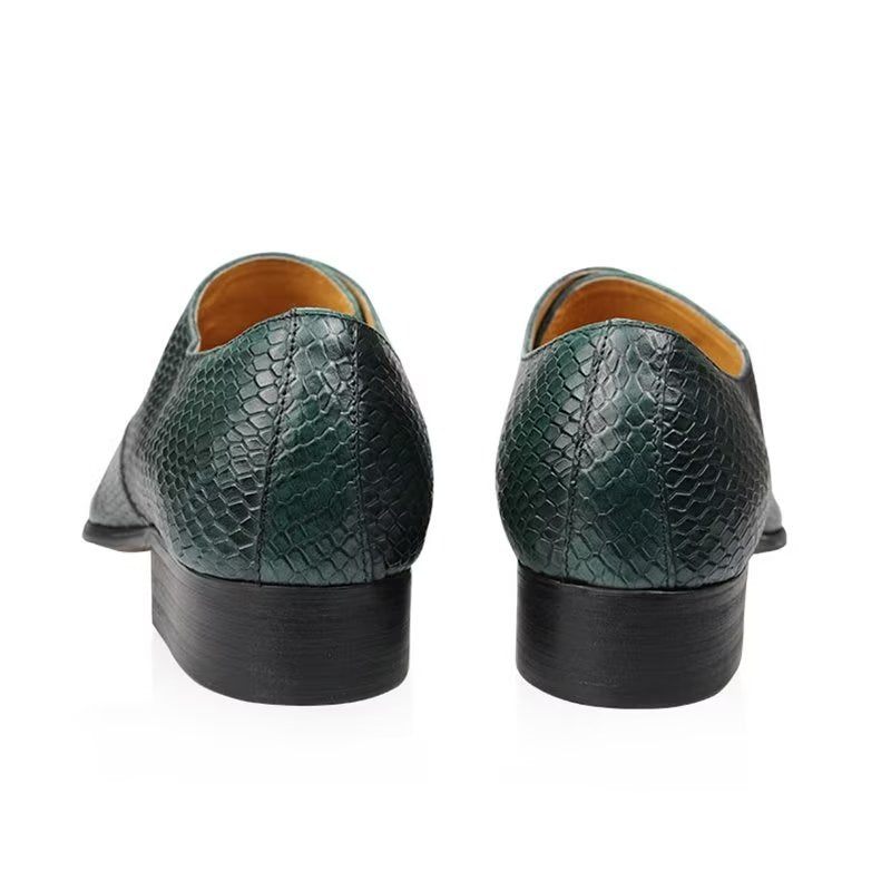 Sapatos Formais Masculinos Brogues Casamento - Verde