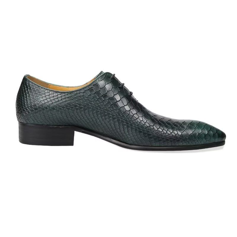 Sapatos Formais Masculinos Brogues Casamento - Verde