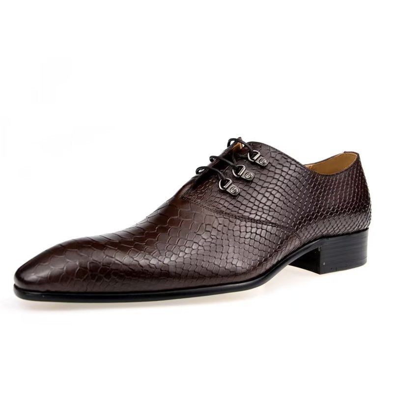 Sapatos Formais Masculinos Brogues Casamento - Vermelho