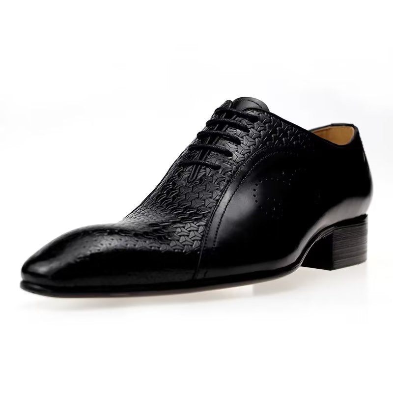 Sapatos Formais Masculinos Brogues Casamento Elegantes - Preto