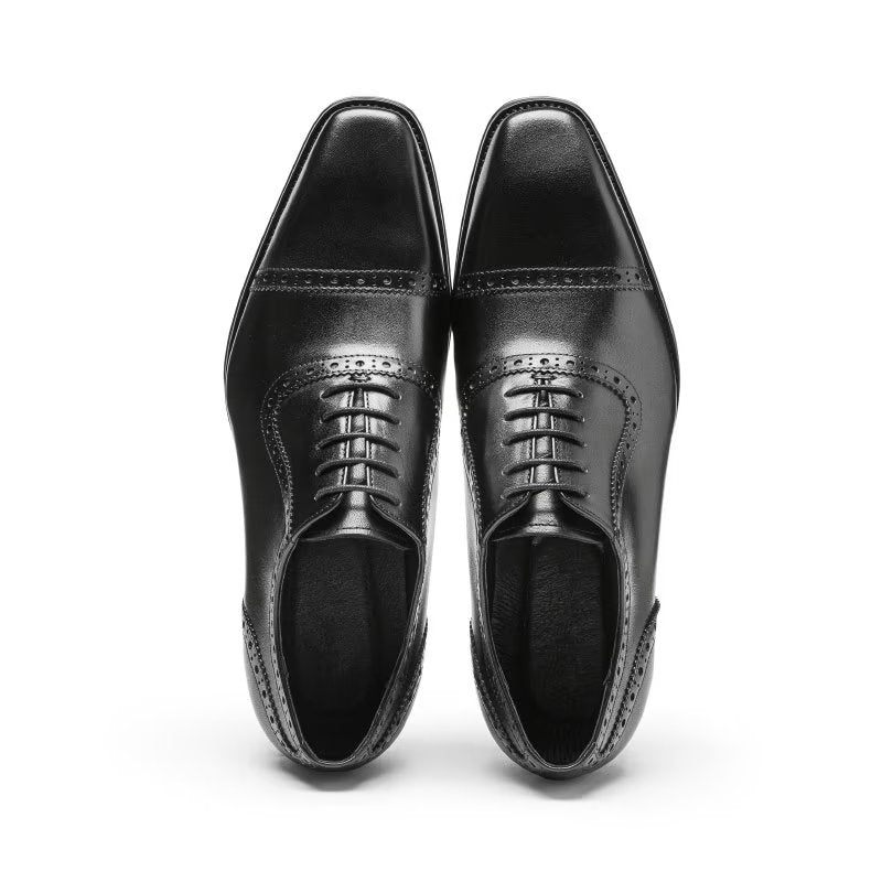 Sapatos Formais Masculinos Brogues Elegantes - Preto