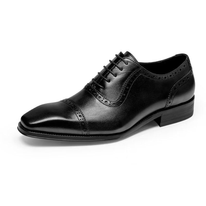 Sapatos Formais Masculinos Brogues Elegantes - Preto