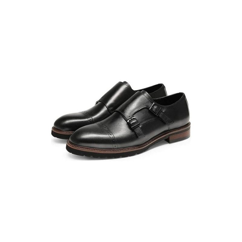 Sapatos Formais Masculinos Buckluxe Exótico Brogue Strap Casuais