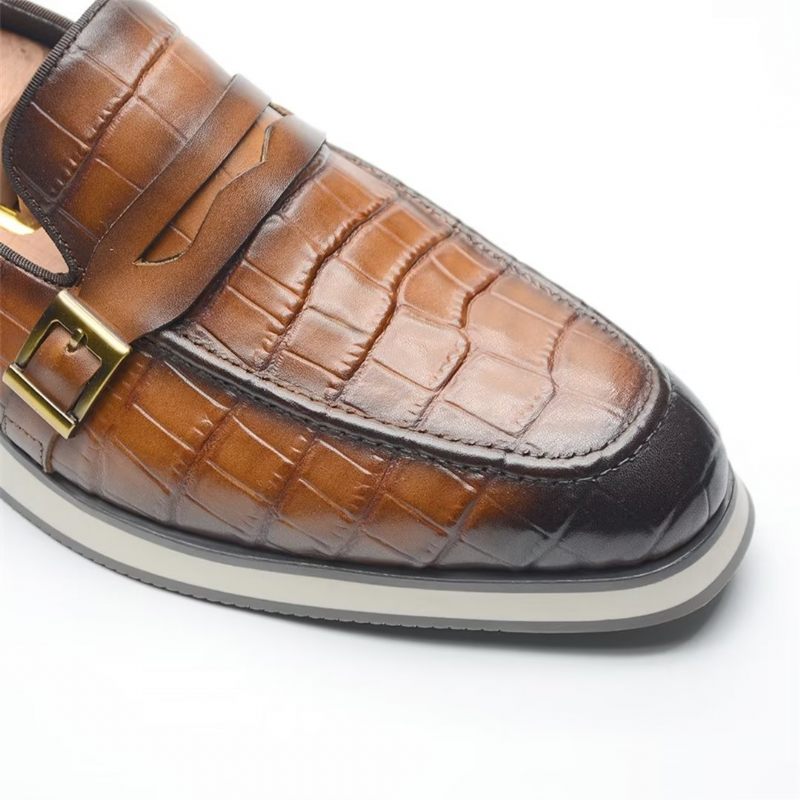 Sapatos Formais Masculinos Casuais E Chiques Com Cordões - Marrom