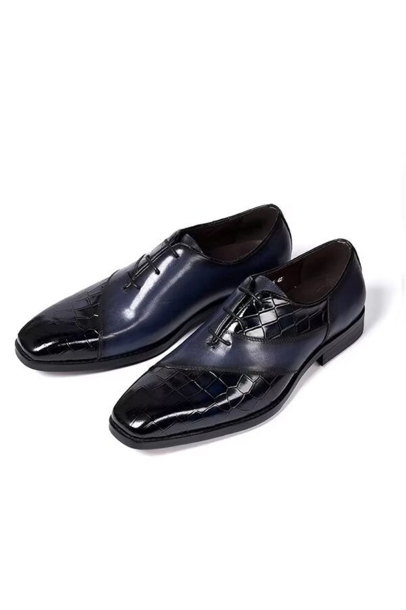 Sapatos Formais Masculinos Clássicos Couro Poise - Preto