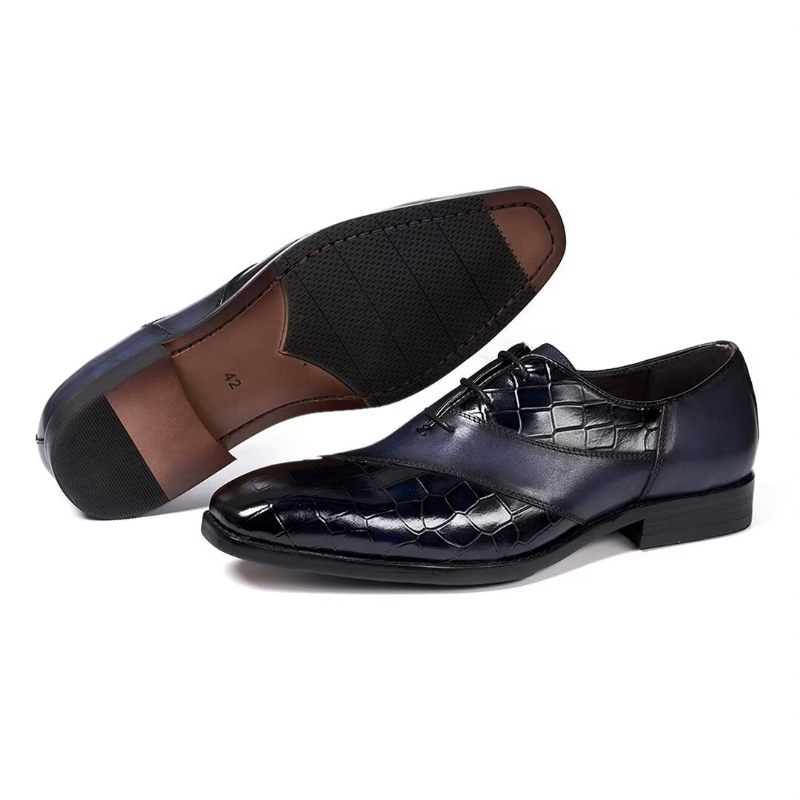 Sapatos Formais Masculinos Clássicos Couro Poise - Preto