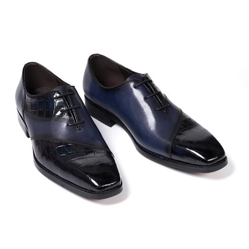 Sapatos Formais Masculinos Clássicos Couro Poise - Preto