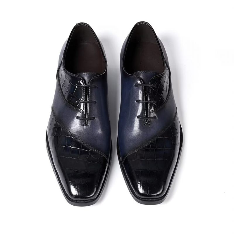 Sapatos Formais Masculinos Clássicos Couro Poise - Preto