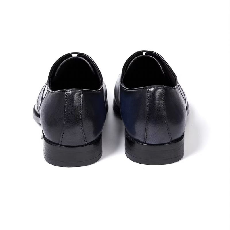 Sapatos Formais Masculinos Clássicos Couro Poise - Preto