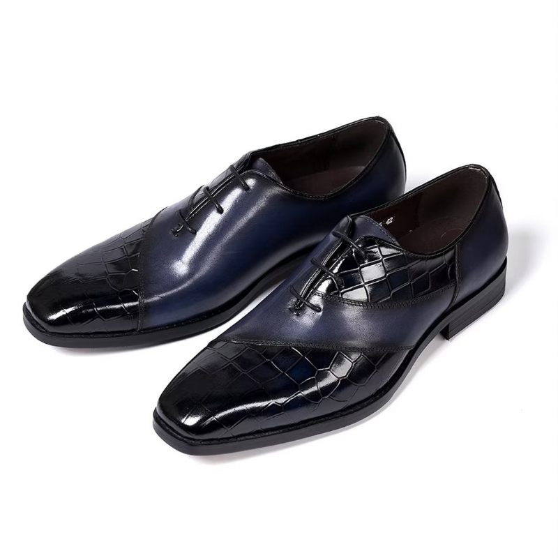 Sapatos Formais Masculinos Clássicos Couro Poise - Preto