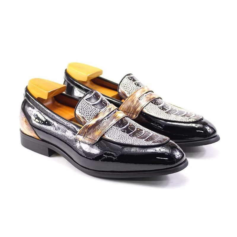 Sapatos Formais Masculinos Clássicos Elegantes Brogues - Preto