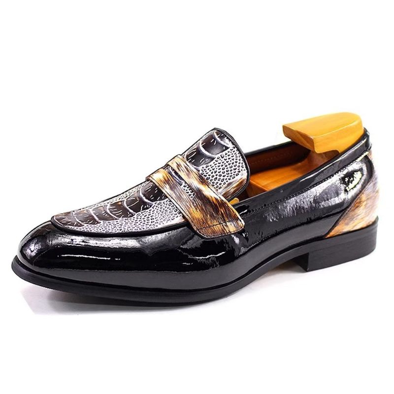 Sapatos Formais Masculinos Clássicos Elegantes Brogues - Preto