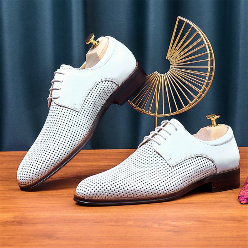 Sapatos Formais Masculinos Com Bico Fino E Sociais Casamento - Branco