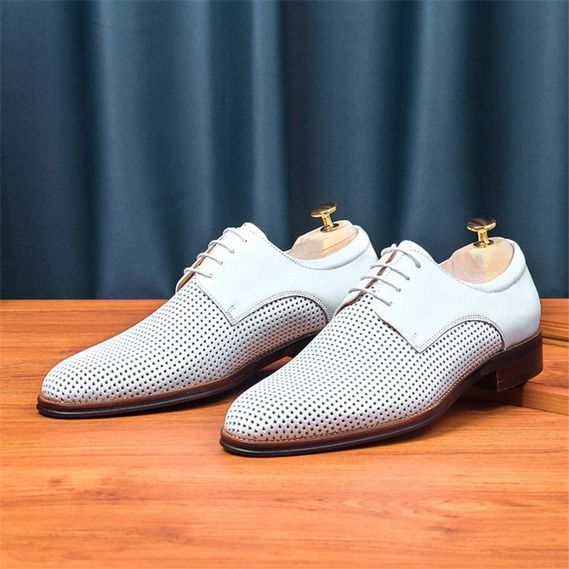 Sapatos Formais Masculinos Com Bico Fino E Sociais Casamento - Branco