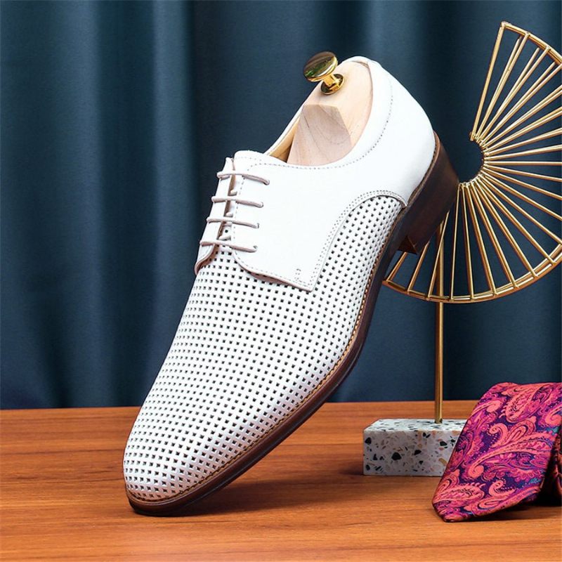 Sapatos Formais Masculinos Com Bico Fino E Sociais Casamento - Branco