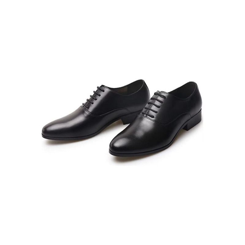 Sapatos Formais Masculinos Com Bico Fino Oxford - Preto