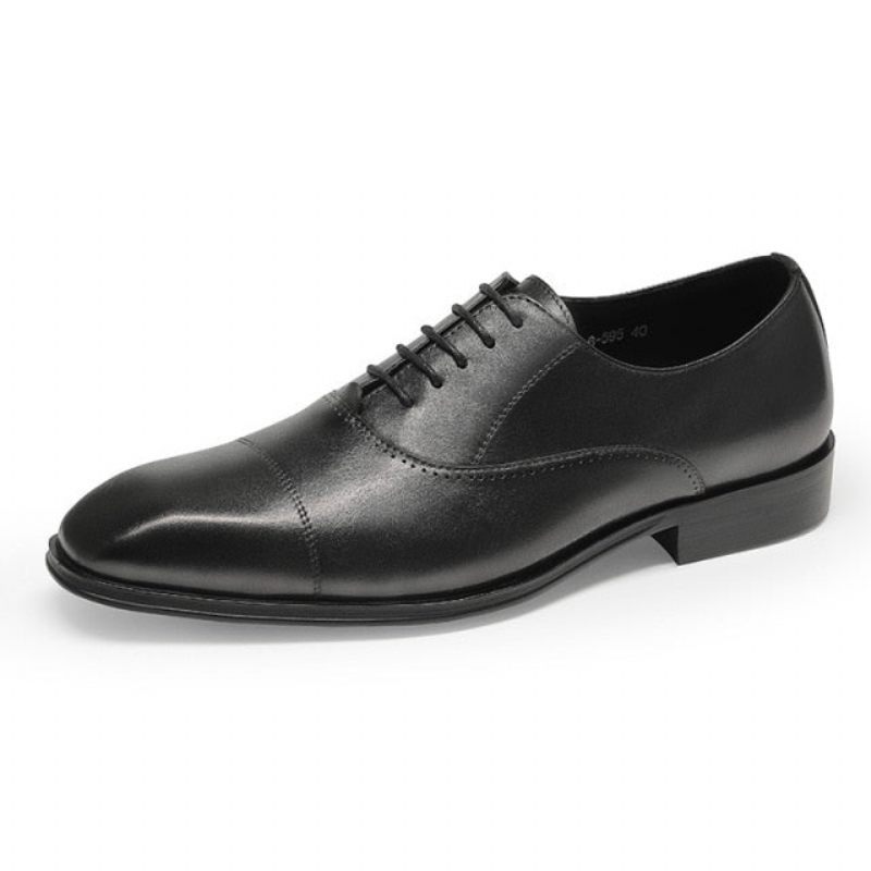 Sapatos Formais Masculinos Com Bico Fino Oxford - Preto