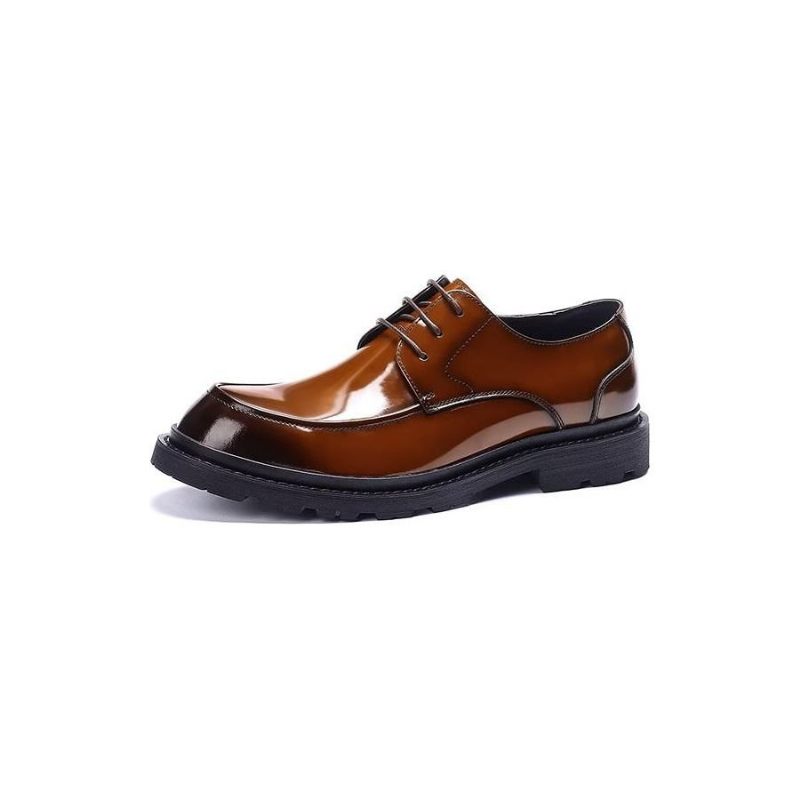 Sapatos Formais Masculinos Com Cadarço Derbies - Marrom