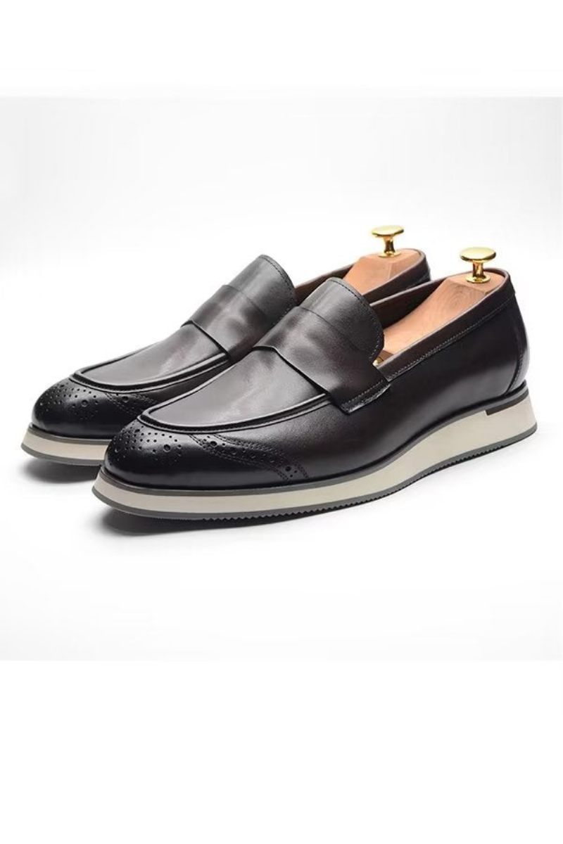 Sapatos Formais Masculinos Com Conforto Urbano E Slip-on