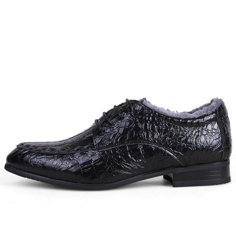 Sapatos Formais Masculinos Com Cordões E Couro Derby - Preto