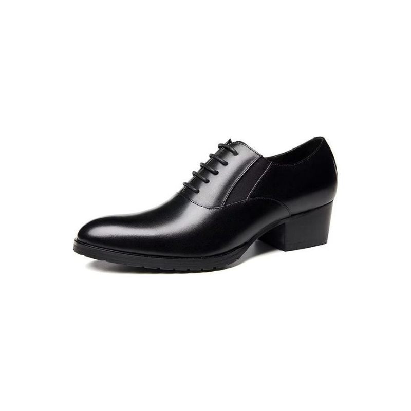 Sapatos Formais Masculinos Com Elegância Em Relevo E Bico Fino Oxford