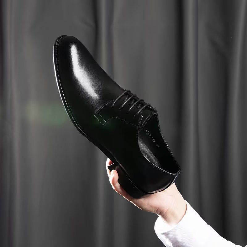 Sapatos Formais Masculinos Com Padrão Requintado - Preto