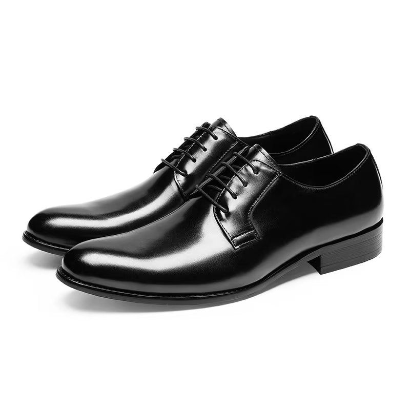 Sapatos Formais Masculinos Com Padrão Requintado - Preto