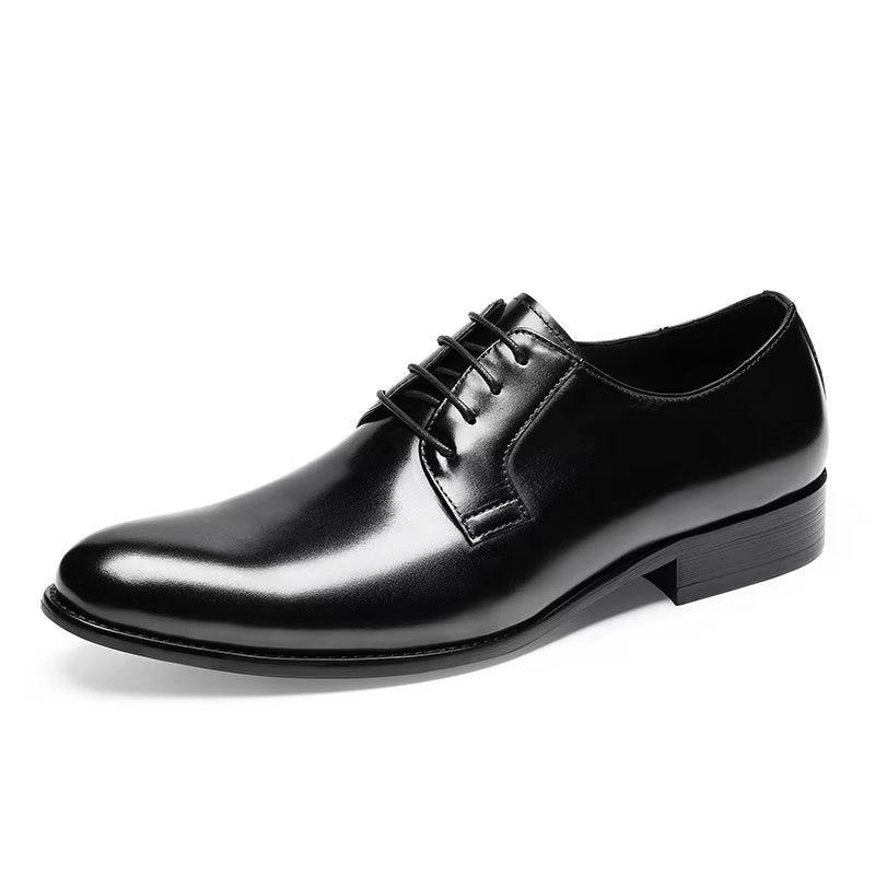 Sapatos Formais Masculinos Com Padrão Requintado - Preto