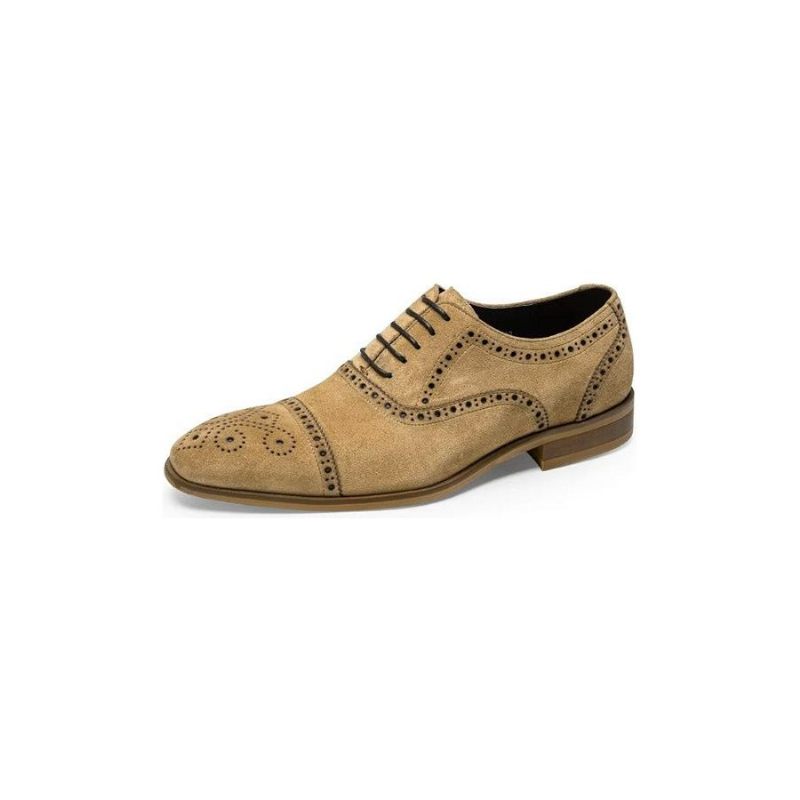 Sapatos Formais Masculinos Com Textura Elegante Vestido Cadarço Brogues