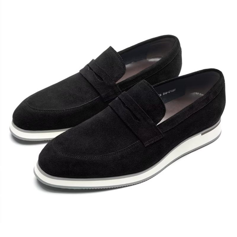 Sapatos Formais Masculinos Conforto Refinado Casual Lace-ups - Preto