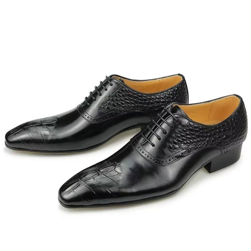 Sapatos Formais Masculinos Couro Luxo Opulento Brogue Oxford Nupciais